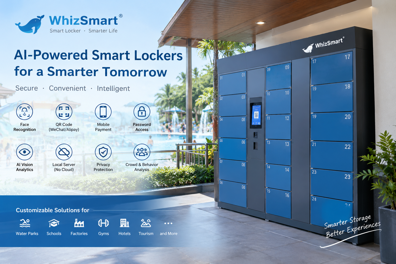 WhizSmart AI-powered smart lockers